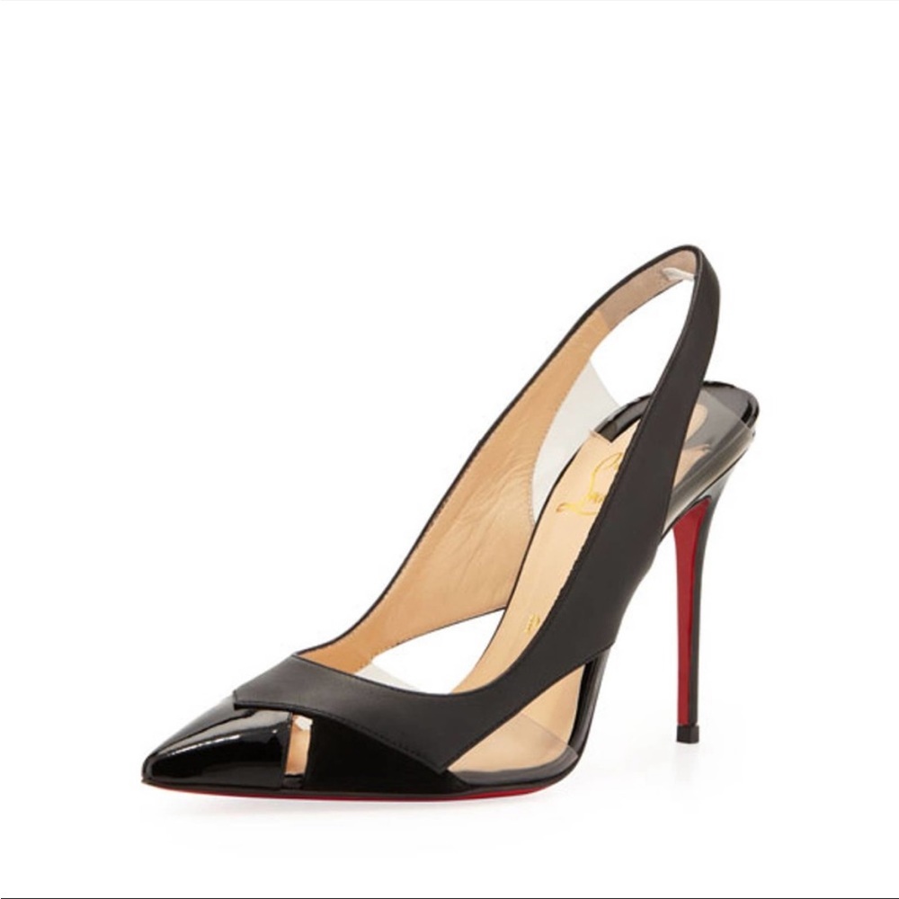 Christian Louboutin sling back pumps
